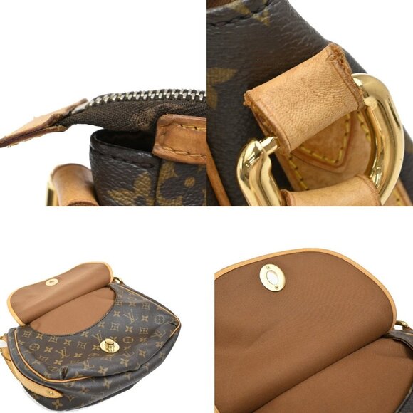 LOUIS VUITTON Tolum PM Shoulder Bag Monogram Leather Brown France - Picture 9 of 16